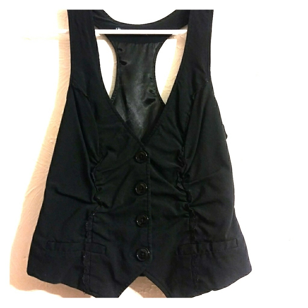Black dressy vest